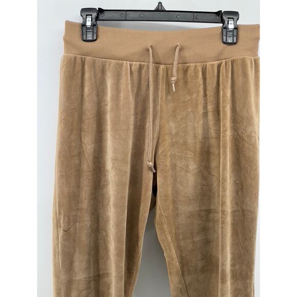 ROMA CONCEPTS By ROSEE Women's Brown Faux Suede Drawstring Sweatpants SZ L - Picture 3 of 10